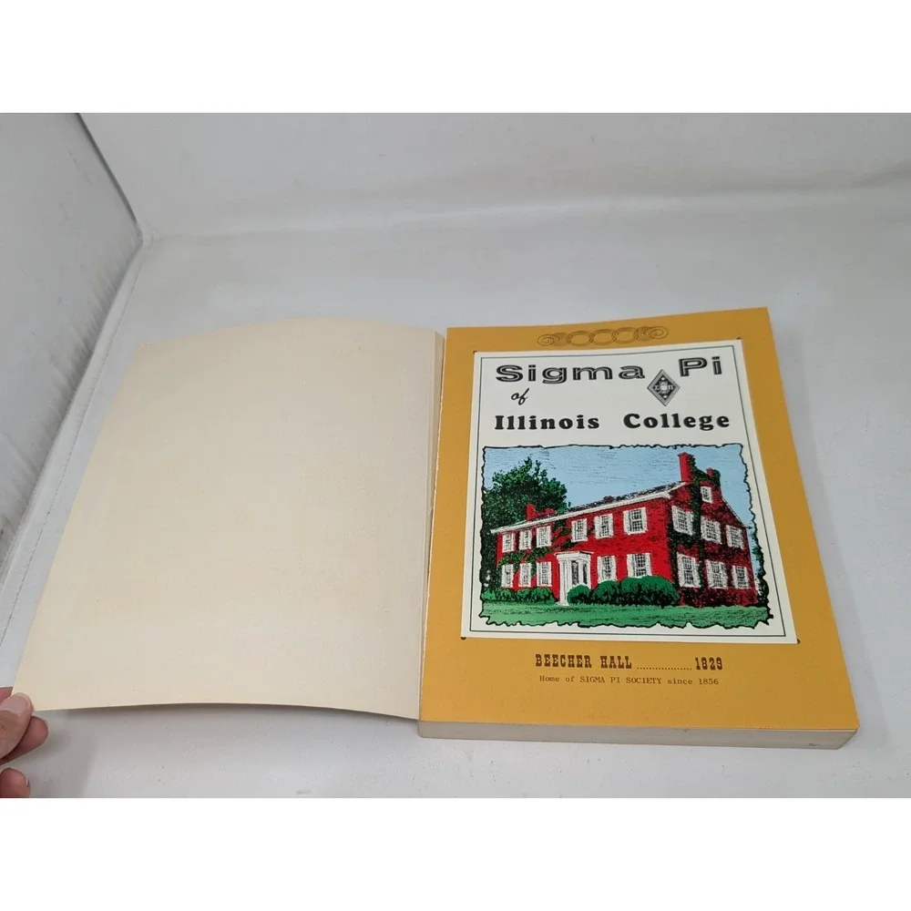 Sigma Pi Society of Illinois College Jacksonville Illinois History Book VTG 1971